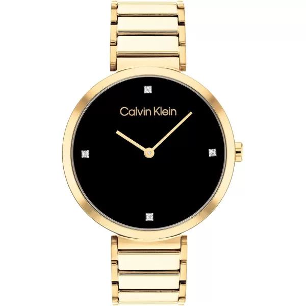 imageCalvin Klein Ladies Watch Selection Radiant MinimalismGold Plated