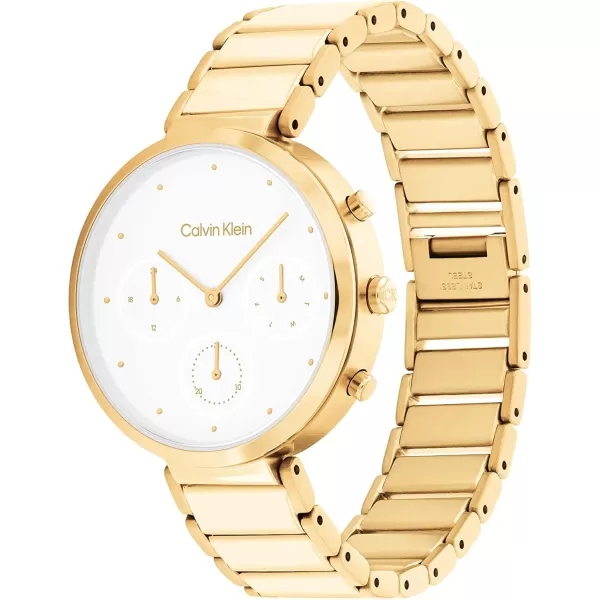 imageCalvin Klein Ladies Watch Selection Radiant MinimalismWhiteGold Plated