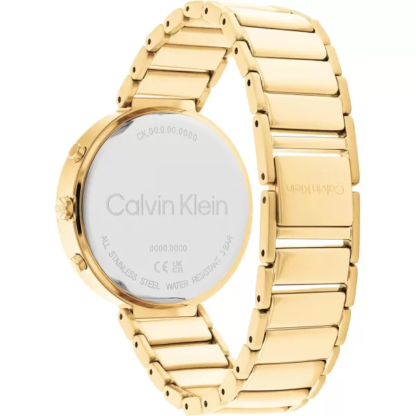 imageCalvin Klein Ladies Watch Selection Radiant MinimalismWhiteGold Plated