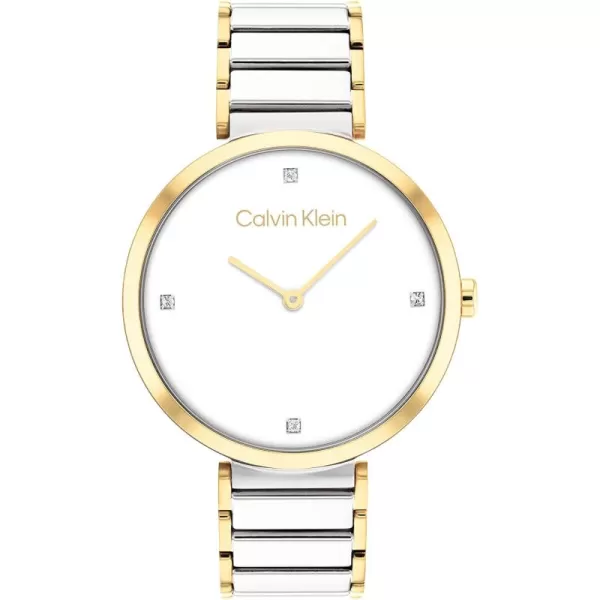 imageCalvin Klein Ladies Watch Selection Radiant MinimalismTwo Tone