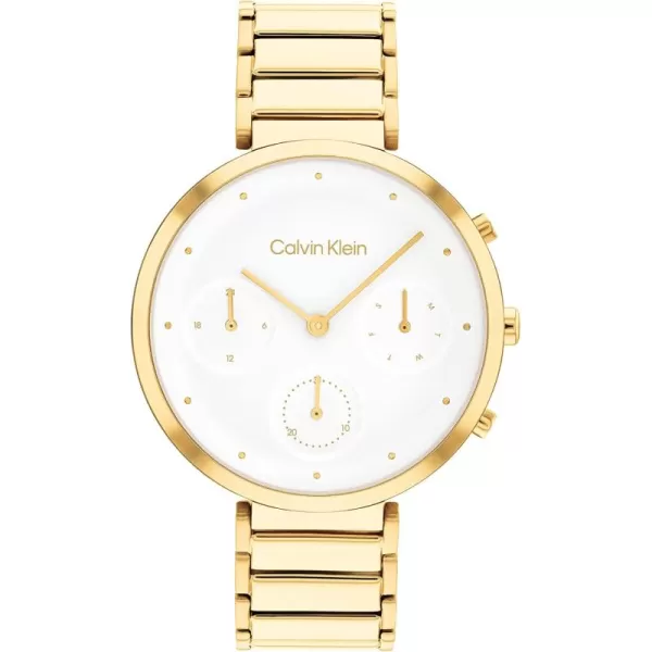 imageCalvin Klein Ladies Watch Selection Radiant MinimalismWhiteGold Plated