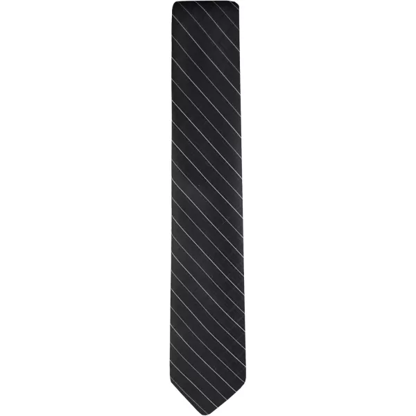 imageCalvin Klein Boys Solid and Pattern Ties  Big BoysTieBlack Grid