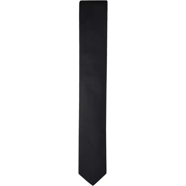 imageCalvin Klein Mens Classic Black Solid and Pattern Ties Standard and Extra Long SizesBlack