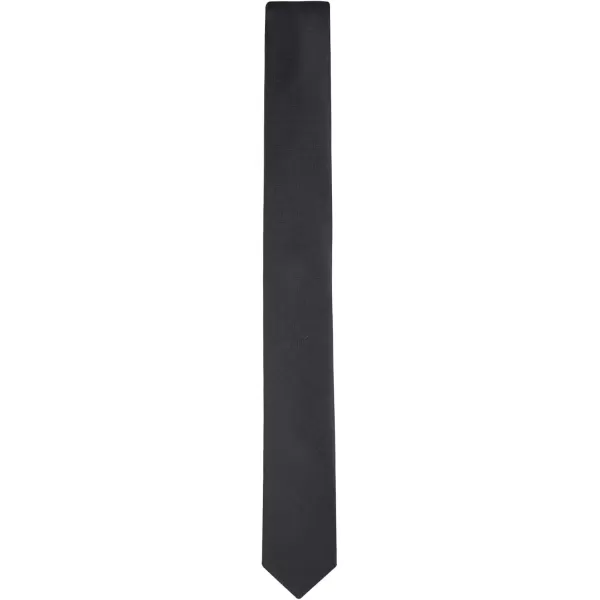 imageCalvin Klein Mens Classic Black Solid and Pattern Ties Standard and Extra Long SizesBlack Luxe