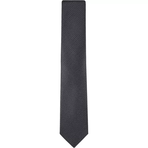 imageCalvin Klein Mens Classic Black Solid and Pattern Ties Standard and Extra Long SizesBlack Micro