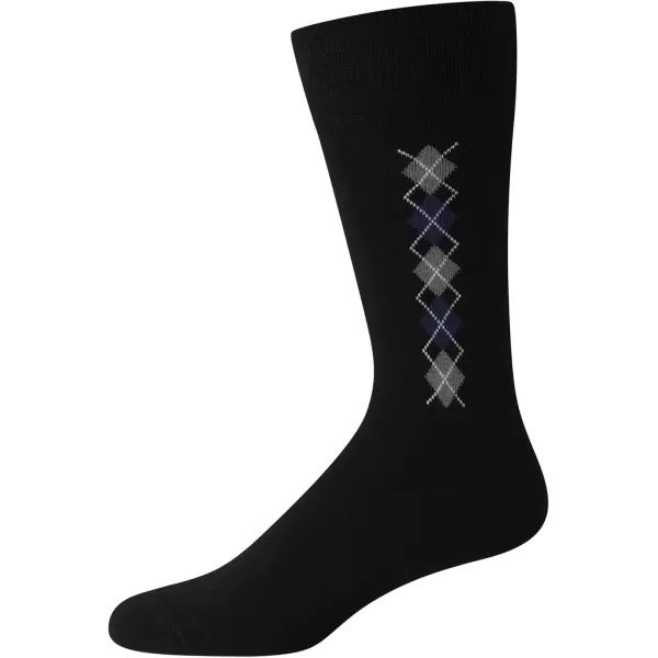 imageCalvin Klein Mens Dress Socks  Cotton Blend Crew Patterned Socks 4 PairsBrown Heather Assorted