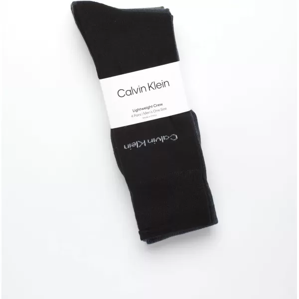 imageCalvin Klein Mens Dress Socks  Cotton Blend Crew Patterned Socks 4 PairsOliveDenimBlack