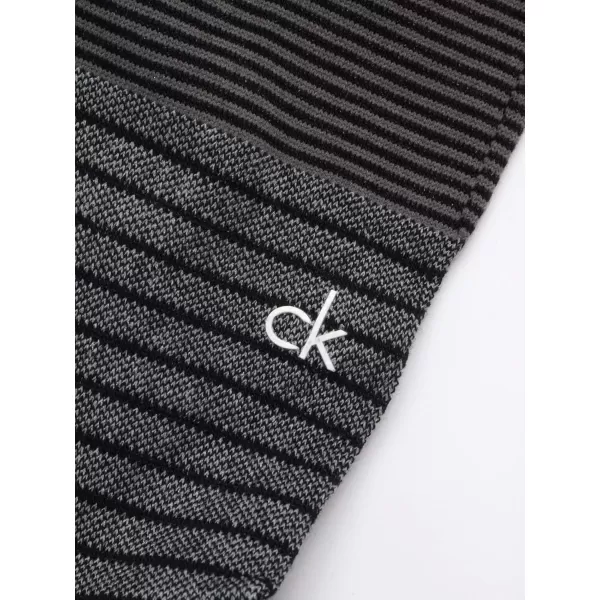 imageCalvin Klein Mens Dress Socks  Luxury and Egyptian Cotton Blend Dress Socks 2 PairBlack Pattern