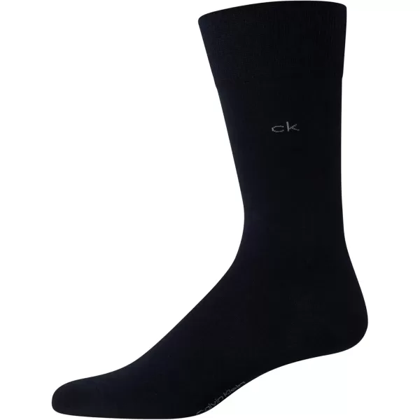 imageCalvin Klein Mens Dress Socks  Luxury and Egyptian Cotton Blend Dress Socks 2 PairDark Navy