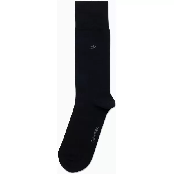 imageCalvin Klein Mens Dress Socks  Luxury and Egyptian Cotton Blend Dress Socks 2 PairDark Navy