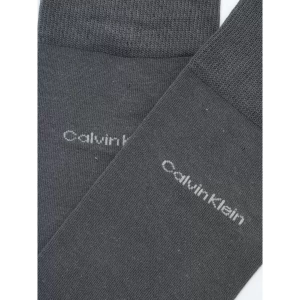 imageCalvin Klein Mens Dress Socks  Luxury and Egyptian Cotton Blend Dress Socks 2 PairGraphite Heather