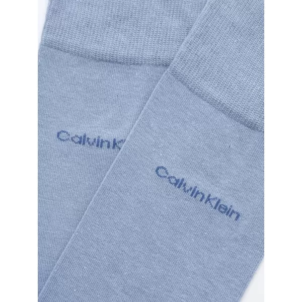 imageCalvin Klein Mens Dress Socks  Luxury and Egyptian Cotton Blend Dress Socks 2 PairLight Blue