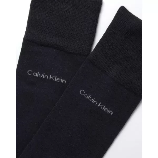 imageCalvin Klein Mens Dress Socks  Luxury and Egyptian Cotton Blend Dress Socks 2 PairNavy Blue