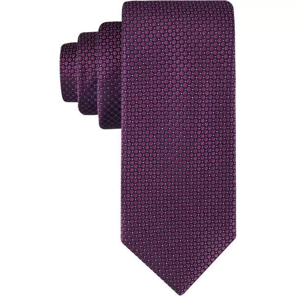 imageCalvin Klein Mens Micro Dot Pattern Tie Standard and Extra Long SizesBerry Micro