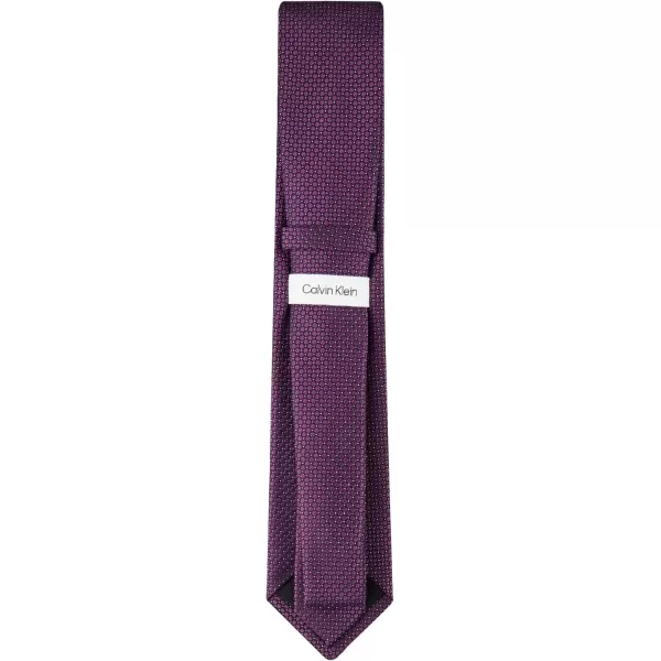 imageCalvin Klein Mens Micro Dot Pattern Tie Standard and Extra Long SizesBerry Micro