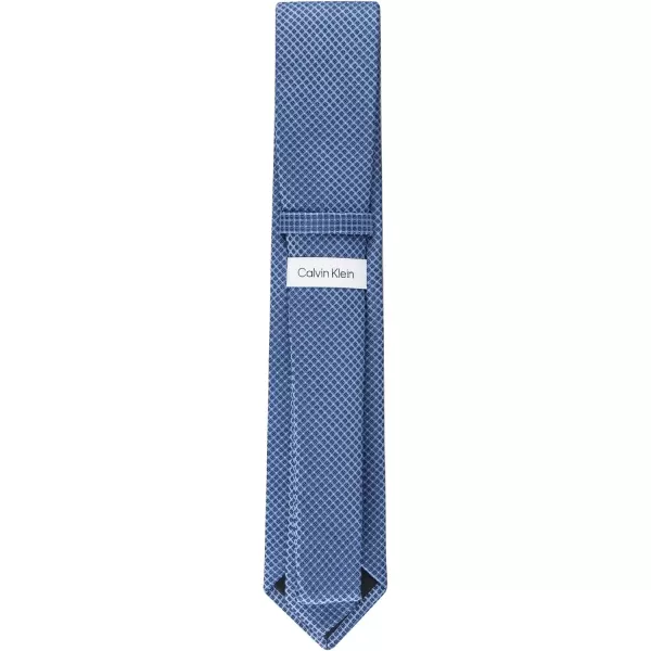 imageCalvin Klein Mens Micro Dot Pattern Tie Standard and Extra Long SizesBlue Micro