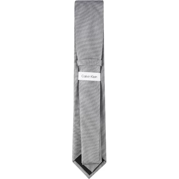 imageCalvin Klein Mens Silver Spun Solid Necktie Standard and Extra Long SizesSilver Spun Solid