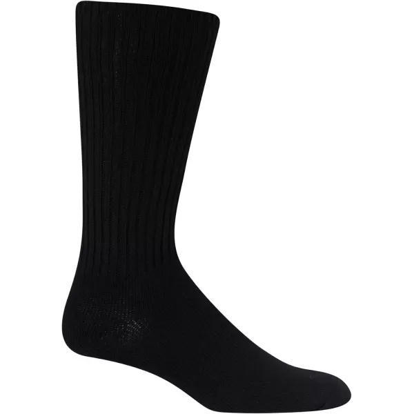 imageCalvin Klein Mens Socks  Lightweight Cotton Blend Crew Socks 6 PairsBlack