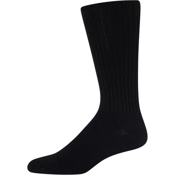 imageCalvin Klein Mens Socks  Lightweight Cotton Blend Crew Socks 6 PairsBlack