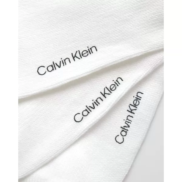 imageCalvin Klein Mens Socks  Lightweight Cotton Blend Crew Socks 6 PairsWhite