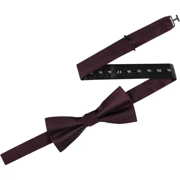 imageCalvin Klein Mens Unison Solid Pretied and Totie Bow TiesBurgundy