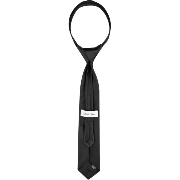 imageCalvin Klein boys Adjustable Pretied Zipper Tie  Big BoysTieBlack Zip