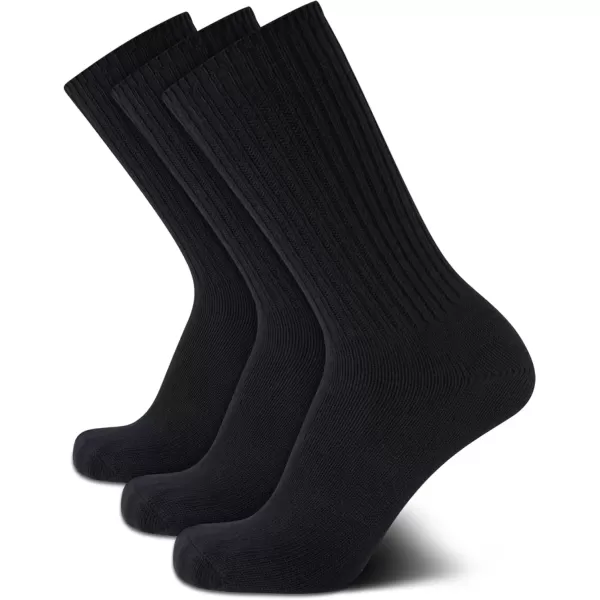 imageCalvin Klein Mens Athletic Socks  3 Pack Cotton Blend Cushioned Sole Dress Socks  NonBinding Crew Socks for MenNavy