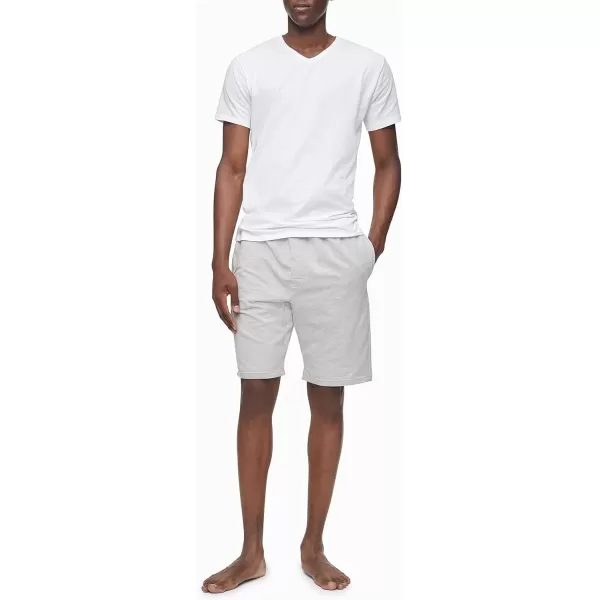 imageCalvin Klein Mens Cotton Stretch 3Pack Undershirts3 White  Vneck