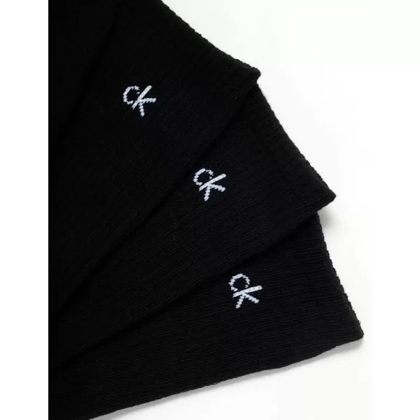 imageCalvin Klein Mens Crew Socks  12 Pack Performance Cushioned Comfort MidCalf Socks  Athletic Socks for Men Sizes 712Black Logo