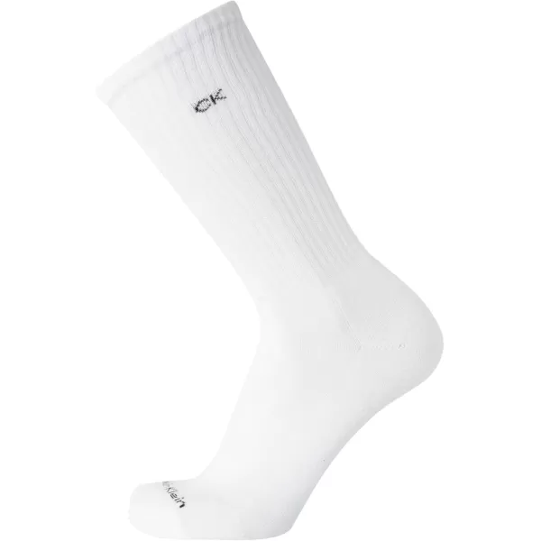 imageCalvin Klein Mens Crew Socks  12 Pack Performance Cushioned Comfort MidCalf Socks  Athletic Socks for Men Sizes 712GreyBlackWhite