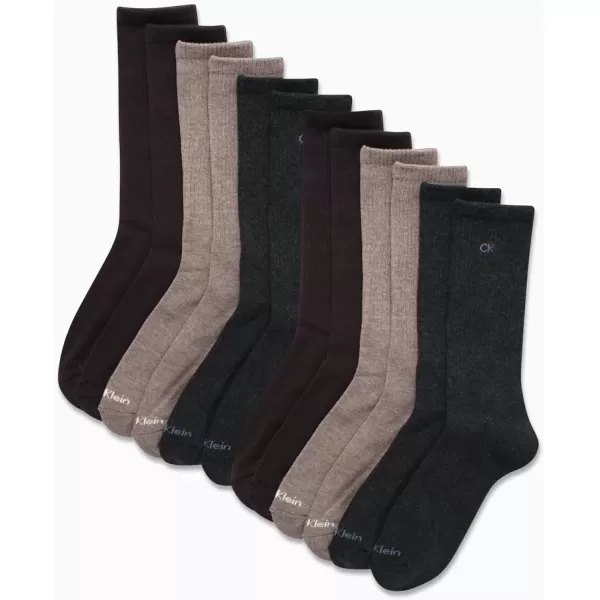 imageCalvin Klein Mens Crew Socks  12 Pack Performance Cushioned Comfort MidCalf Socks  Athletic Socks for Men Sizes 712Heather Assorted