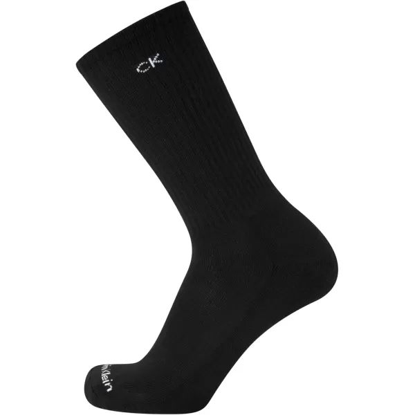 imageCalvin Klein Mens Crew Socks  12 Pack Performance Cushioned Comfort MidCalf Socks  Athletic Socks for Men Sizes 712Pure Black