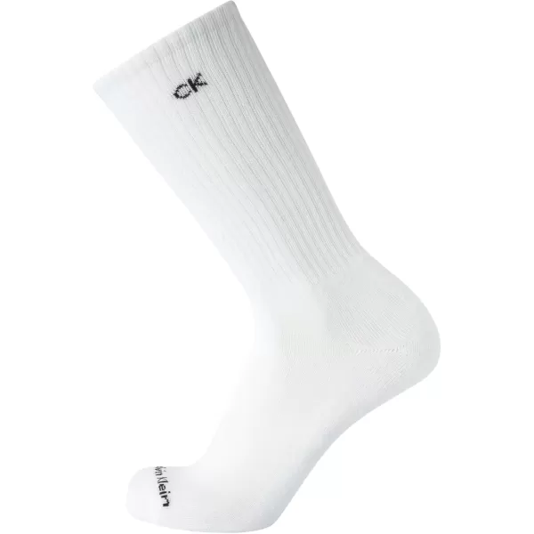 imageCalvin Klein Mens Crew Socks  12 Pack Performance Cushioned Comfort MidCalf Socks  Athletic Socks for Men Sizes 712Pure White