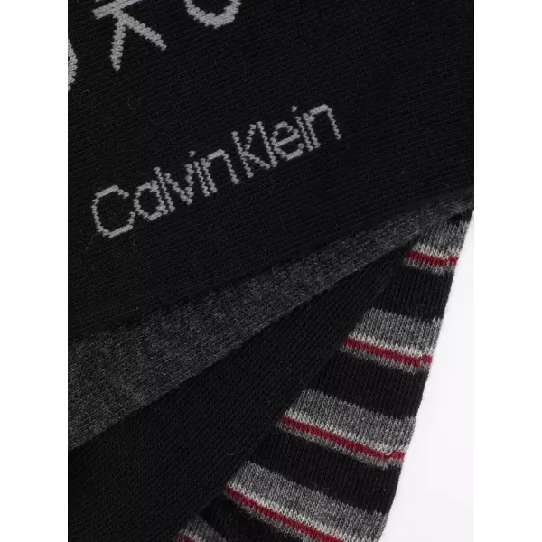 imageCalvin Klein Mens Dress Socks  Lightweight Cotton Blend Crew Socks 8 PairsBlack Multi