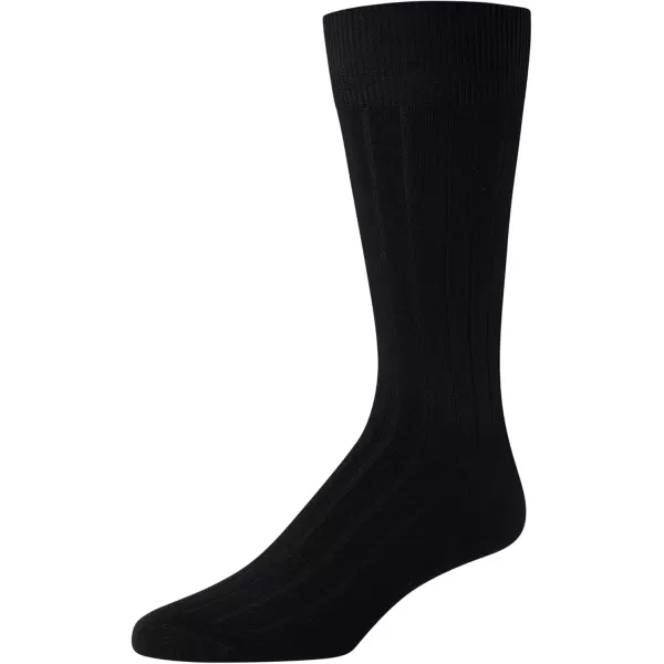 imageCalvin Klein Mens Dress Socks  Lightweight Cotton Blend Crew Socks 8 PairsBlack Texture