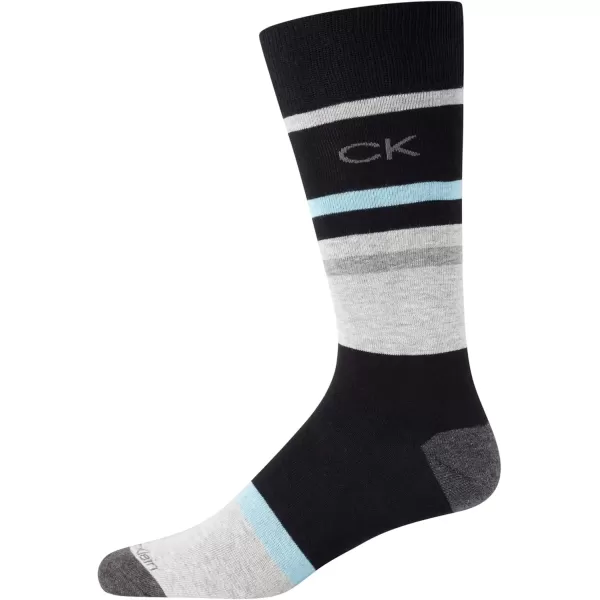 imageCalvin Klein Mens Dress Socks  Lightweight Cotton Blend Crew Socks 8 PairsDenim Assorted