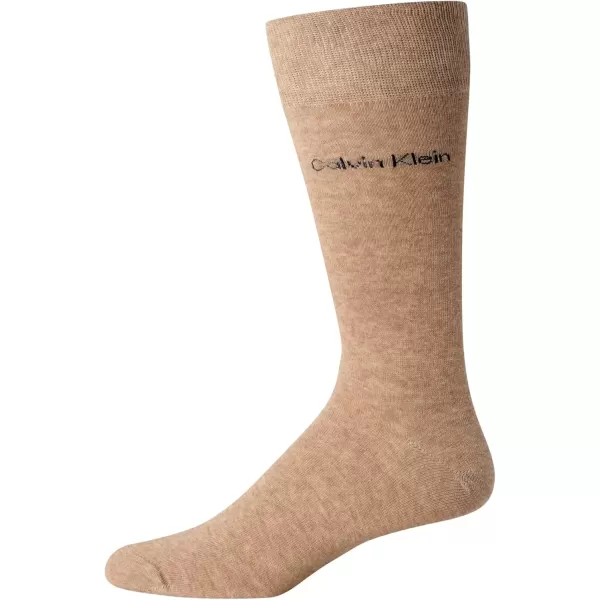 imageCalvin Klein Mens Dress Socks  Lightweight Cotton Blend Crew Socks 8 PairsDenim Stripe
