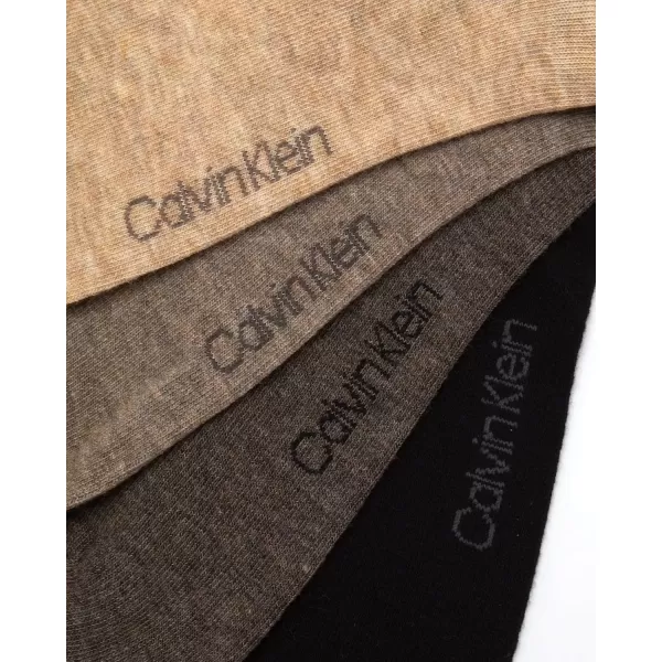 imageCalvin Klein Mens Dress Socks  Lightweight Cotton Blend Crew Socks 8 PairsTan Solid