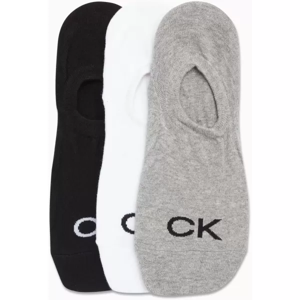 imageCalvin Klein Mens Socks  No Show Sneaker Liner Socks 3 PairsAssorted  Low