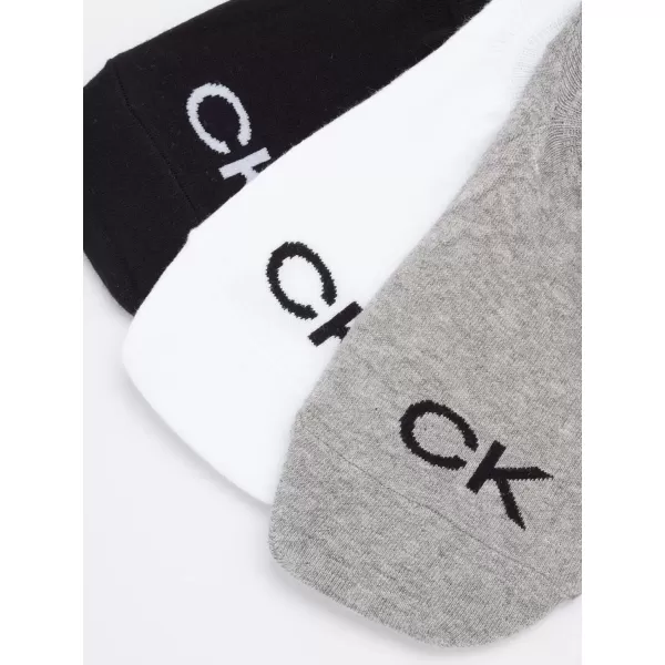 imageCalvin Klein Mens Socks  No Show Sneaker Liner Socks 3 PairsAssorted  Low