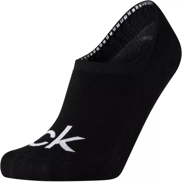 imageCalvin Klein Mens Socks  No Show Sneaker Liner Socks 3 PairsBlack