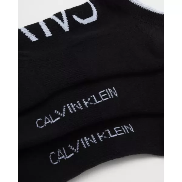 imageCalvin Klein Mens Socks  No Show Sneaker Liner Socks 3 PairsBlack Assorted