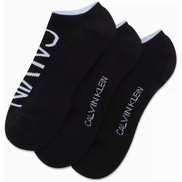 imageCalvin Klein Mens Socks  No Show Sneaker Liner Socks 3 PairsBlack Assorted