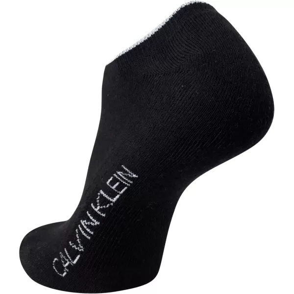 imageCalvin Klein Mens Socks  No Show Sneaker Liner Socks 3 PairsBlackWhiteGrey