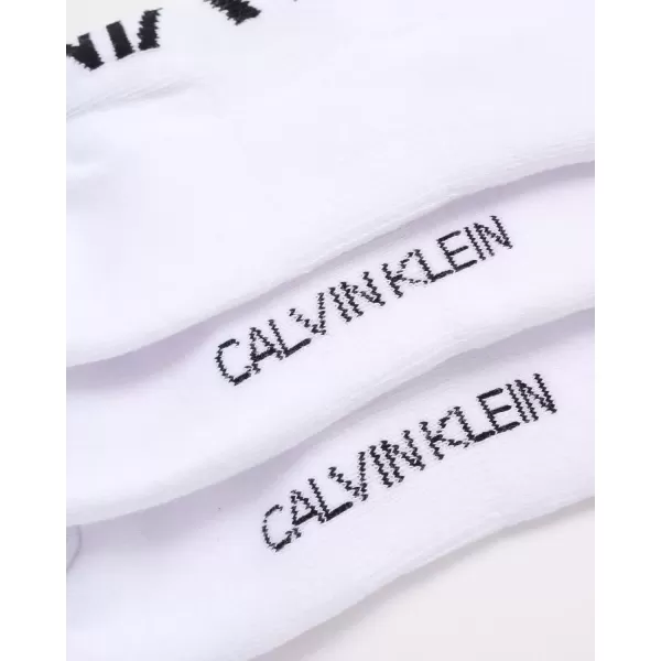 imageCalvin Klein Mens Socks  No Show Sneaker Liner Socks 3 PairsSolid White