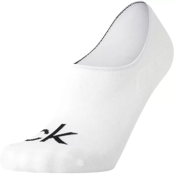 imageCalvin Klein Mens Socks  No Show Sneaker Liner Socks 3 PairsWhite  Low