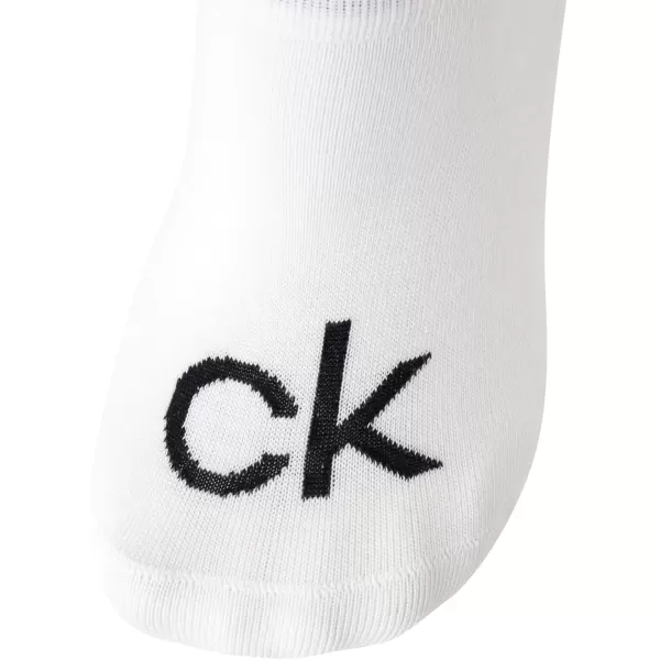 imageCalvin Klein Mens Socks  No Show Sneaker Liner Socks 3 PairsWhite  Low