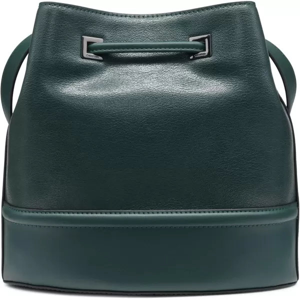 imageCalvin Klein Womens Ash Crossbody Bag  Vegan Leather Monogram 2 PocketsDeep Forest