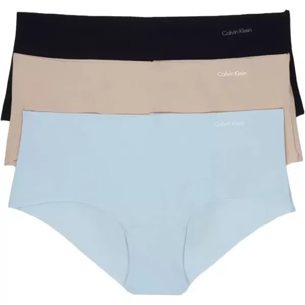 imageCalvin Klein Womens Invisibles Hipster Multipack PantySatelliteRain DanceBlack