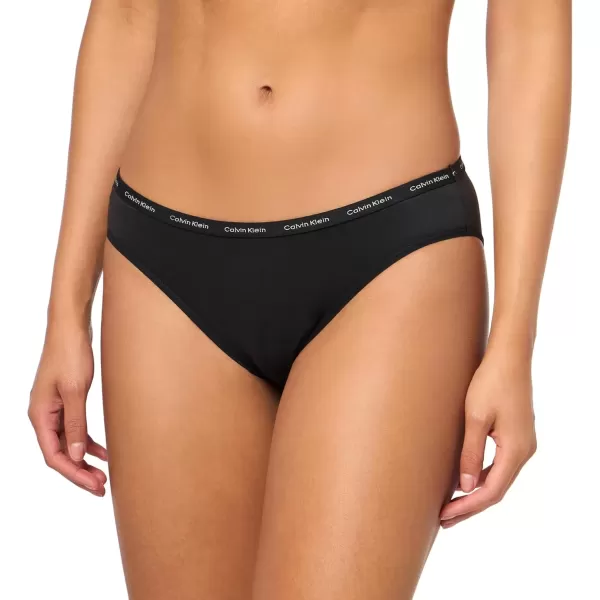 imageCalvin Klein Womens Luxe Comfort Micro Stretch Bikini Panties 3 PackBlack Syrah  Subdued